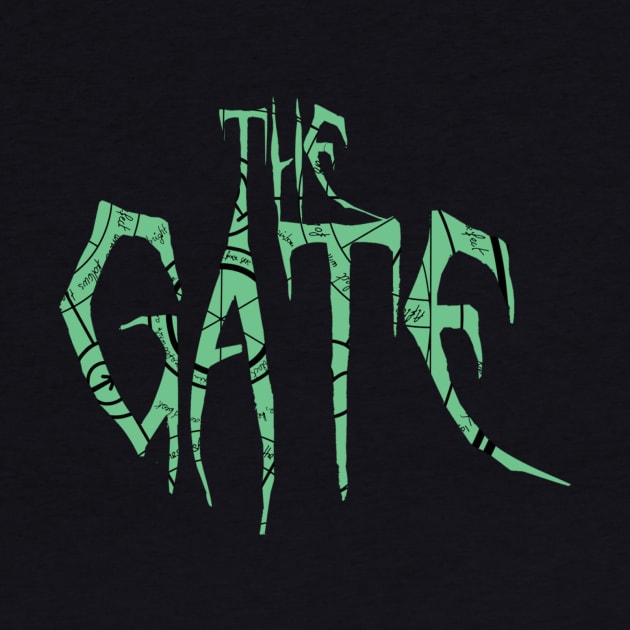 The Gate Text Logo Green by thegatemonster